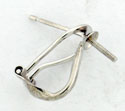 18KW CLIP BACK LW EARRING FOR PEARL