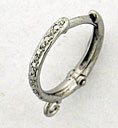 14KW DIAMOND ILLUSION HOOP EARRINGS 12mm