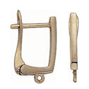 14KW SHINY RUSSIAN BACK EARRING 12mm