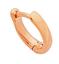 14K PINK HEAVY LEVER BACK EARR