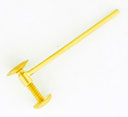 18KY SCREW (FRENCH) BACK STRAIGHT WIRE