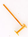 18K PINK SCREW (FRENCH) BACK STRAIGHT WIRE