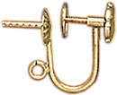 G.F. SCREW(FRENCH)BACK W/CUPPEG & RING