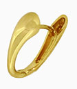 14KY SHINY OVAL HINGED HOOP