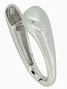 14KW SHINY OVAL HINGED HOOP