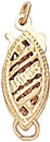 18KY FILIGREE FISH HOOK SMALL 11.5x5mm