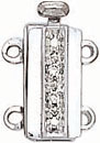14KY 2 STRAND BAYONET CLASP W/2 DIA