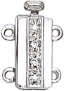 14KW 2 STRAND BAYONET CLASP W/2 DIA