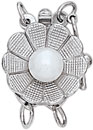 14KW CLASP(RD FLOR)W/PEARL 1 STR