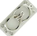 14KW HOOK & EYE BEAD CLASP 3 ROW