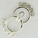 S.S. HOOK & EYE BEAD CLASP 5 ROW