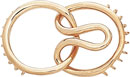 18KY LARGE HOOK & EYE BEAD CLASP 10 ROW