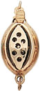 18KY CAST MAR SHAPE CLASP FOR 14 DIA