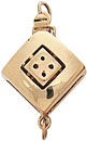 18KY DIA SHAPE CLASP 10mm FOR 8 DIA