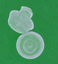 CLEAR PLAST. EARRING BACK (ORDER MULITPLES OF 100)