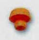 BEIGE PLAST. EARRRING NUT (MULTIPLES OF 100)