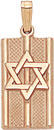 14KY TABLET W/STAR OF DAVID