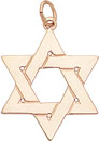 14KY HEAVY STAR OF DAVID 23mm