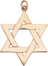 14KY HEAVY STAR OF DAVID 29mm