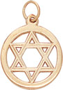 14KW STAR OF DAVID W/FRAME 5/8