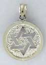 S.S. ROUND STAR OF DAVID 15mm