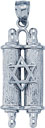 S.S. SCROLL W/ STAR OF DAVID 35.5x14mm