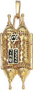 14KY FILIGREE TORAH W/ DOORS 38.5x17mm