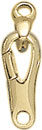 18KY 2 PART CLAW LOCK W/END RINGS 17x7mm
