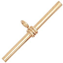 18KY CAST TOGGLE BAR 1 1/4