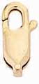 18K PINK OBLONG CLAW LOCK 10x4mm