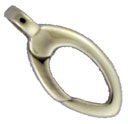 S.S. OVAL CARABINER SPRING CLASP 16.5 X 7mm