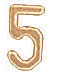 14KW STAMPED NUMBERS 1/4