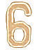 14KW STAMPED NUMBERS 1/4