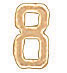 14KW STAMPED NUMBERS 1/4