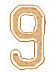 14KW STAMPED NUMBERS 1/4