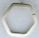 S.S. HEXAGON SPLIT KEY RING 1
