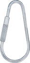 S.S. TEARDROP KEY RING W/SCREW 2