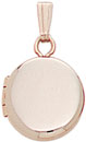 14KY SHINY ROUND LOCKET 10mm