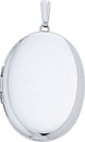 14KW SHINY OVAL LOCKET 28.5x23mm