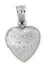 14KW 12mm FANCY HEART LOCKET