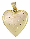 14KY 20mm FANCY HEART LOCKET