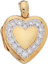 14KW HEART LKT W/ DIA .50TW 18.5mm