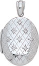 14KW HAND MADE OVAL LKT 25x18mm W/DIA