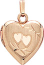 G.F. HEART LOCKET HAND ENG 12.5mm