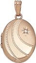 14KY OVAL LKT W/ 1 DIA