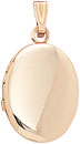 G.F. SHINY OVAL LOCKET 16x13mm
