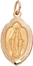 S.S. OVAL MIRACULOUS MEDAL 5/8