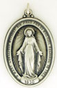 S.S. OVAL MIRACULOUS MEDAL 34mm