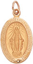 14KY OVAL HOLLOW MEDAL 5/8