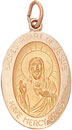 14KY OVAL MEDAL 7/8